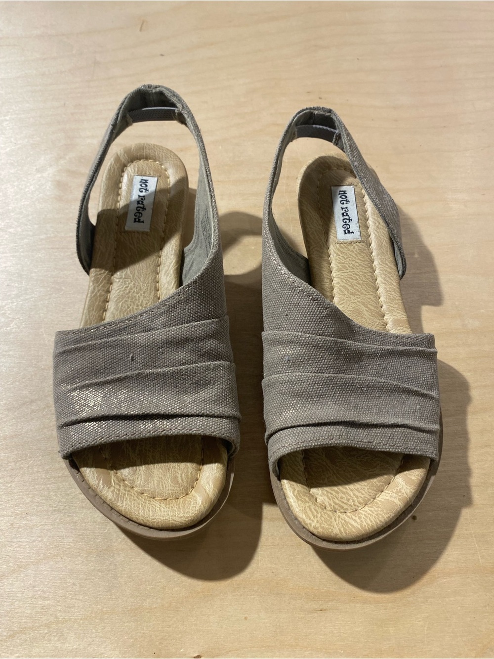 Not Rated Shanti Taupe Sandals 6.5